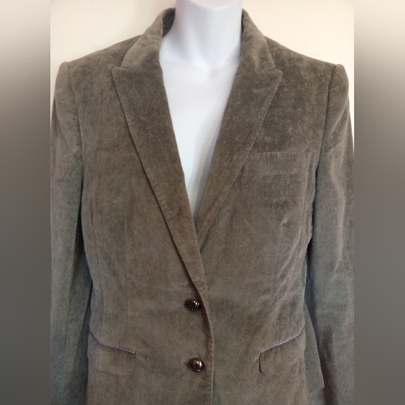 DOLCE AND GABBANA LADIES GRAY VELOUR BLAZER - Picture 12 of 16